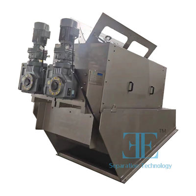 Slijmontwatering machine met minder dan 80% vochtgehalte met prestaties en 300 mm as specificatie