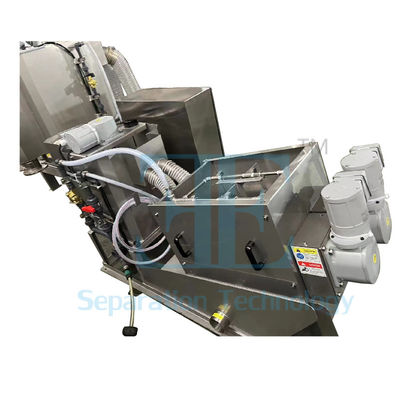 12000L/H ontwatering schroefpers 40kg/H Multi Plate Schroefpers