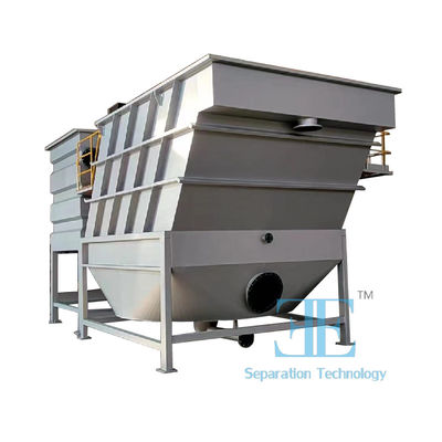 Industriële lamellaclarificatiesysteem met PLC-besturing Wit en 4500-9500 kg leeggewicht