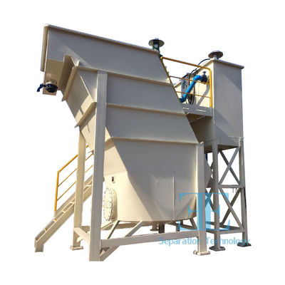 Verzamelde slib valt automatisch in de slakken emmer Lamella Clarifier systeem voor pulp hergebruik afvalwater behandeling