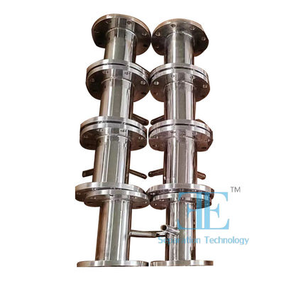 Langdurige statische mixer van roestvrij staal met een buitendiameter van 7,5 mm en een type draadverbinding