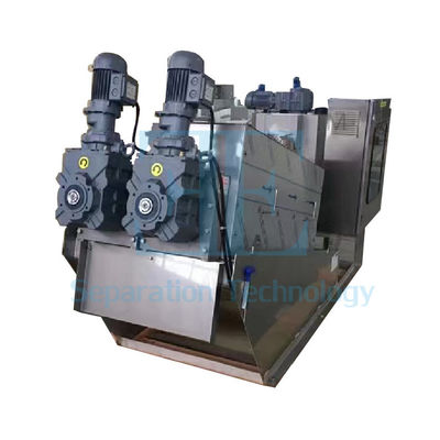 Slijmontwatering machine van roestvrij staal met waterverbruik van 0,3 en plaatmateriaal SS316/304