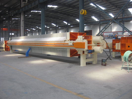 Handmatige hydraulische filterpers 6m2 voor het ontwateren van slib 220V-415V