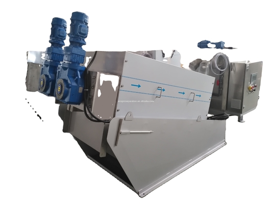 Schroefpers Sludge Ontwateringsmachine 9.6-120m3/u Capaciteit