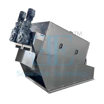 1kW Schroefpers Slibontwateringsmachine 0,8-12m3/u Capaciteit