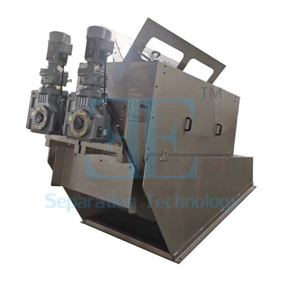 Industriële Schroefpers Slib Ontwateringsmachine 10-150m3/u Capaciteit